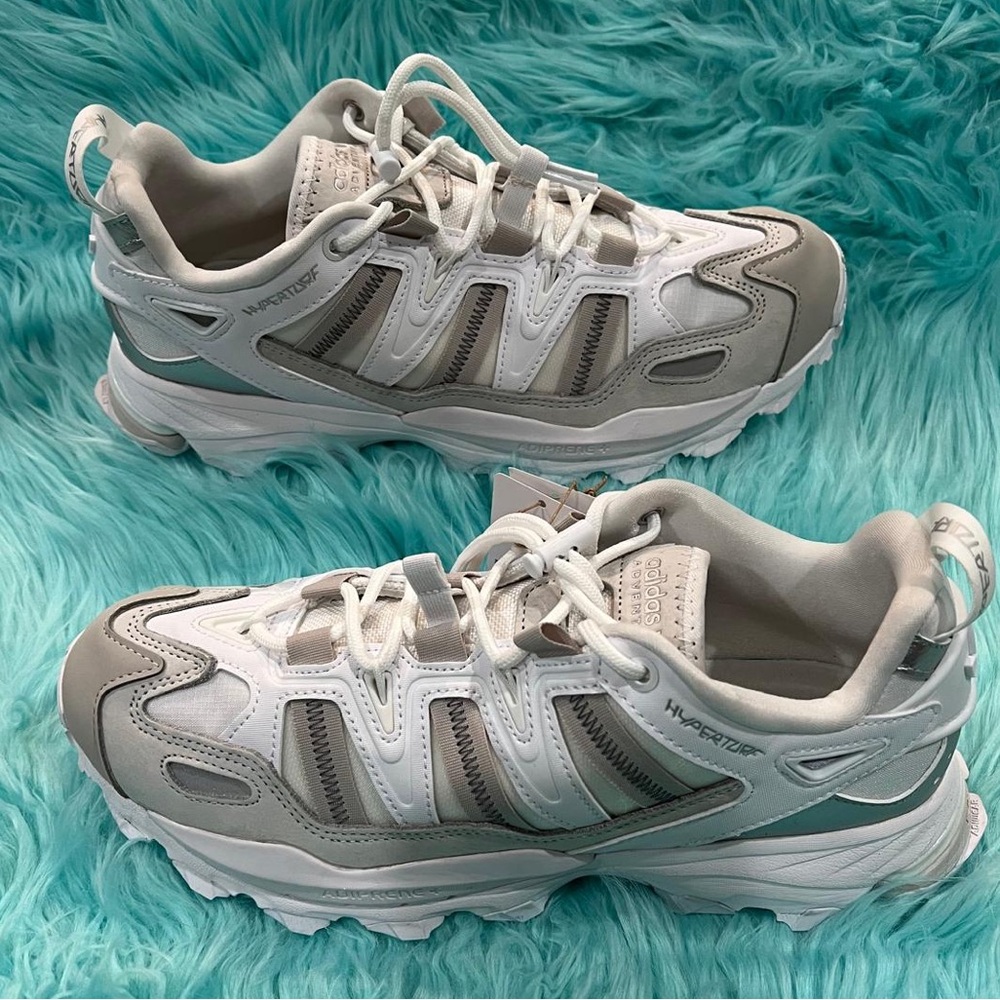 Adidas Hyperturf “White Silver Metallic” Men’s Sneaker. New